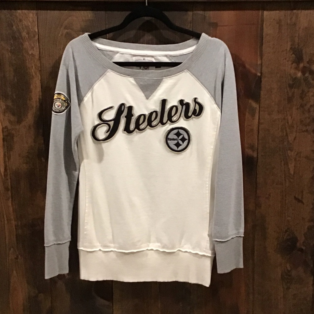 Women’s off the shoulder STEELERS sweatshirt